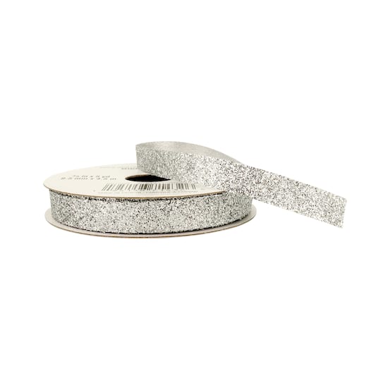 12 Pack: 3/8" x 5yd. Metallic Glitter Ribbon by Celebrate It